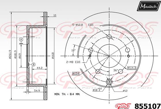 Maxtech 72935003 - Поршень, корпус скоби гальма autozip.com.ua