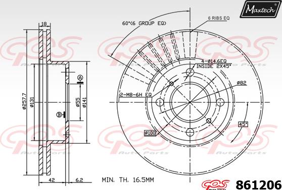 Maxtech 72938002 - Поршень, корпус скоби гальма autozip.com.ua