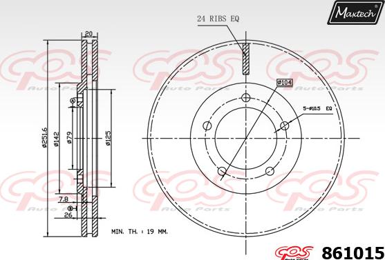 Maxtech 72938014 - Поршень, корпус скоби гальма autozip.com.ua