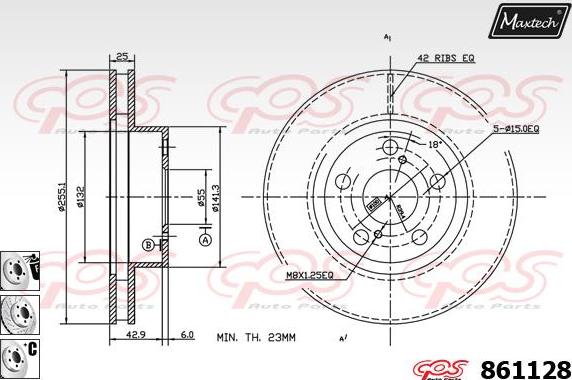 Maxtech 72938010 - Поршень, корпус скоби гальма autozip.com.ua