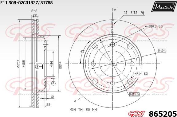 Maxtech 72938011 - Поршень, корпус скоби гальма autozip.com.ua