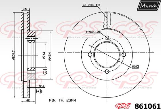 Maxtech 72938029 - Поршень, корпус скоби гальма autozip.com.ua