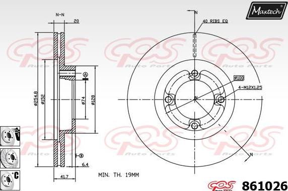 Maxtech 72938027 - Поршень, корпус скоби гальма autozip.com.ua