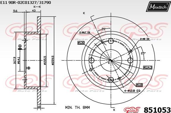 Maxtech 72928001 - Поршень, корпус скоби гальма autozip.com.ua