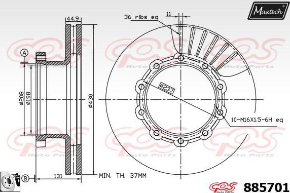 Maxtech 72718012 - Регулювальний елемент, гальмо гальмо гальмівний супорт autozip.com.ua