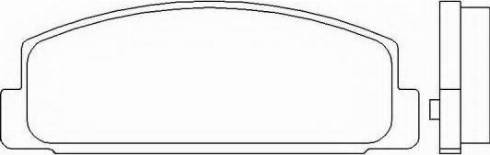 MAZDA FDY1-26-49Z - Гальмівні колодки, дискові гальма autozip.com.ua