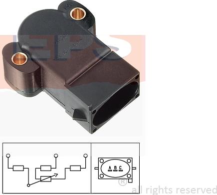 MDR EPS-1995 064 - Датчик, положення дросельної заслінки autozip.com.ua