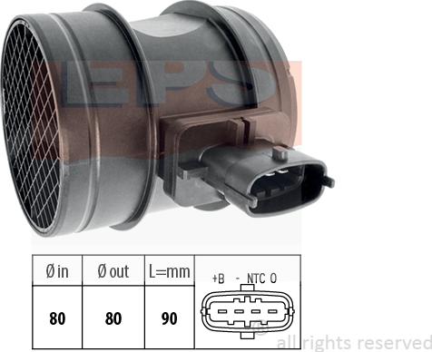 MDR EPS-1991 483 - Датчик потоку, маси повітря autozip.com.ua