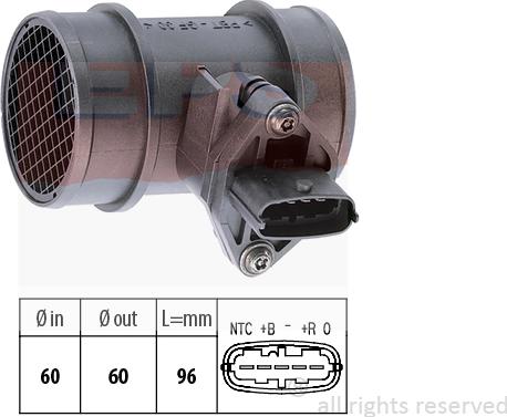 MDR EPS-1991 038 - Датчик потоку, маси повітря autozip.com.ua