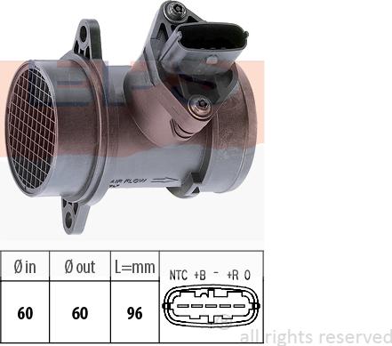 MDR EPS-1991 379 - Датчик потоку, маси повітря autozip.com.ua