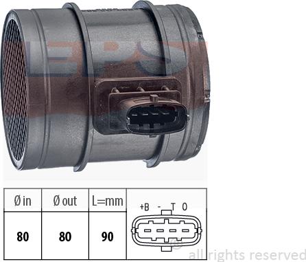 MDR EPS-1991 293 - Датчик потоку, маси повітря autozip.com.ua