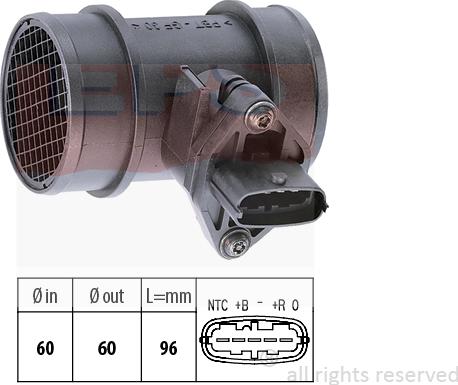 MDR EPS-1991 285 - Датчик потоку, маси повітря autozip.com.ua