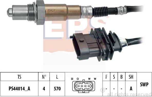 MDR EPS-1998 546 - Лямбда-зонд, датчик кисню autozip.com.ua