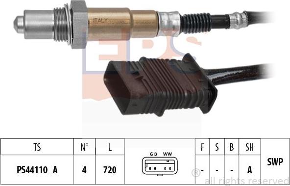 MDR EPS-1998 554 - Лямбда-зонд, датчик кисню autozip.com.ua