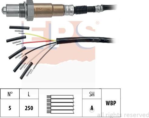 MDR EPS-1998 560 - Лямбда-зонд, датчик кисню autozip.com.ua