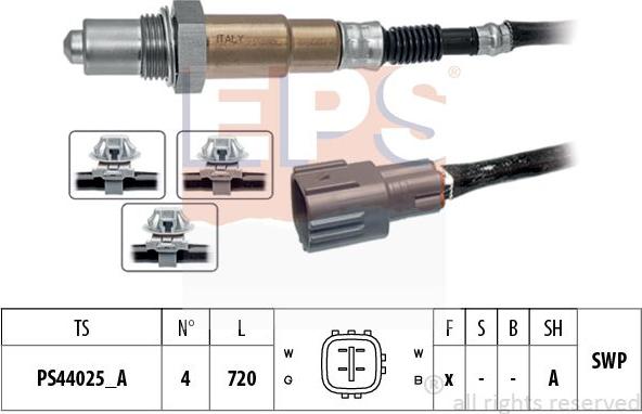 MDR EPS-1998 530 - Лямбда-зонд, датчик кисню autozip.com.ua