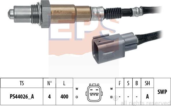 MDR EPS-1998 537 - Лямбда-зонд, датчик кисню autozip.com.ua