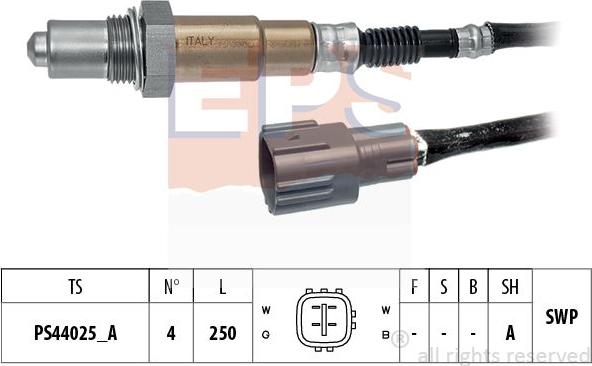 MDR EPS-1998 524 - Лямбда-зонд, датчик кисню autozip.com.ua