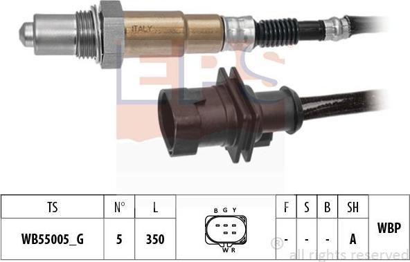 MDR EPS-1998 570 - Лямбда-зонд, датчик кисню autozip.com.ua