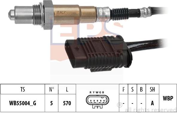 MDR EPS-1998 571 - Лямбда-зонд, датчик кисню autozip.com.ua