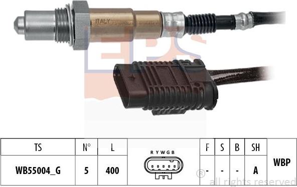 MDR EPS-1998 572 - Лямбда-зонд, датчик кисню autozip.com.ua