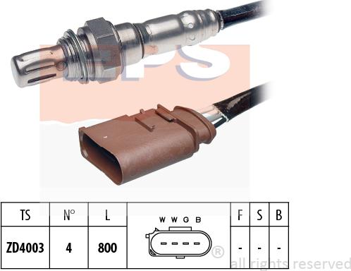 MDR EPS-1998 055 - Лямбда-зонд, датчик кисню autozip.com.ua