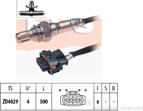 MDR EPS-1998 065 - Лямбда-зонд, датчик кисню autozip.com.ua