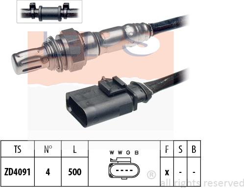 MDR EPS-1998 072 - Лямбда-зонд, датчик кисню autozip.com.ua