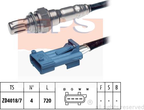 MDR EPS-1998 198 - Лямбда-зонд, датчик кисню autozip.com.ua