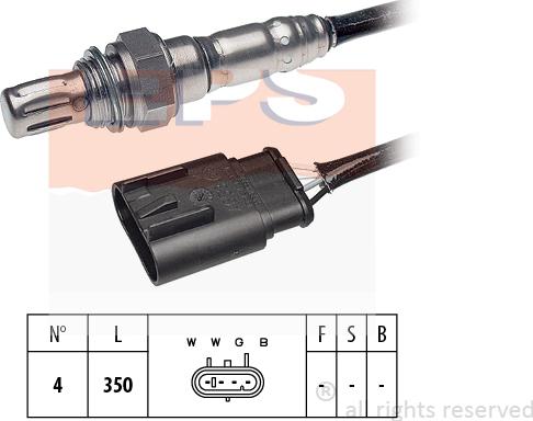 MDR EPS-1998 150 - Лямбда-зонд, датчик кисню autozip.com.ua