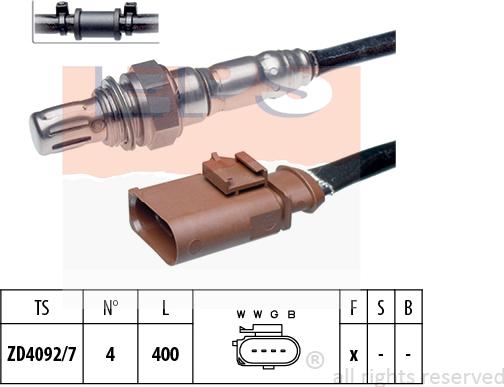 MDR EPS-1998 126 - Лямбда-зонд, датчик кисню autozip.com.ua