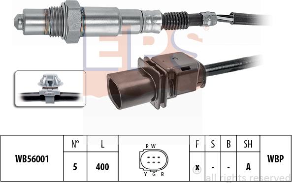 MDR EPS-1998 395 - Лямбда-зонд, датчик кисню autozip.com.ua