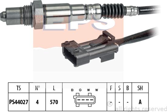 MDR EPS-1998 334 - Лямбда-зонд, датчик кисню autozip.com.ua