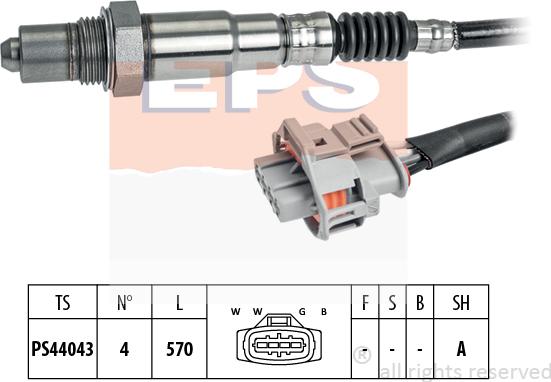 MDR EPS-1998 321 - Лямбда-зонд, датчик кисню autozip.com.ua