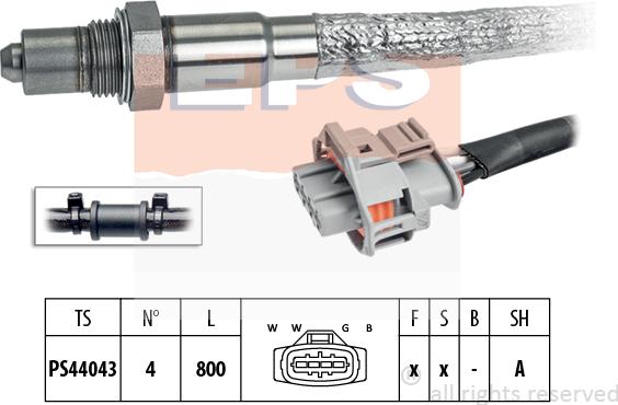 MDR EPS-1998 322 - Лямбда-зонд, датчик кисню autozip.com.ua