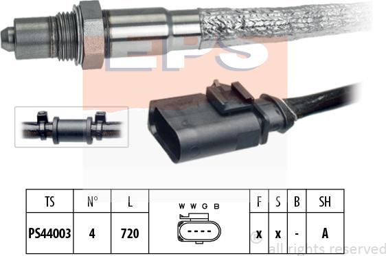 MDR EPS-1998 244 - Лямбда-зонд, датчик кисню autozip.com.ua