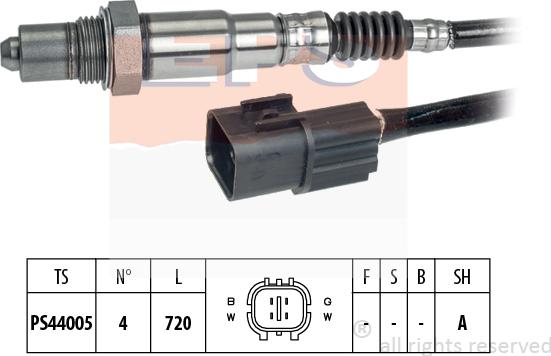 MDR EPS-1998 259 - Лямбда-зонд, датчик кисню autozip.com.ua