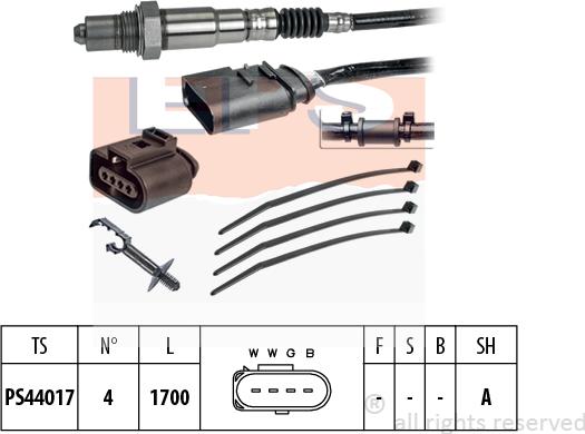 MDR EPS-1998 251 - Лямбда-зонд, датчик кисню autozip.com.ua