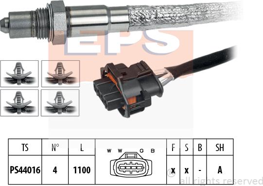 MDR EPS-1998 268 - Лямбда-зонд, датчик кисню autozip.com.ua