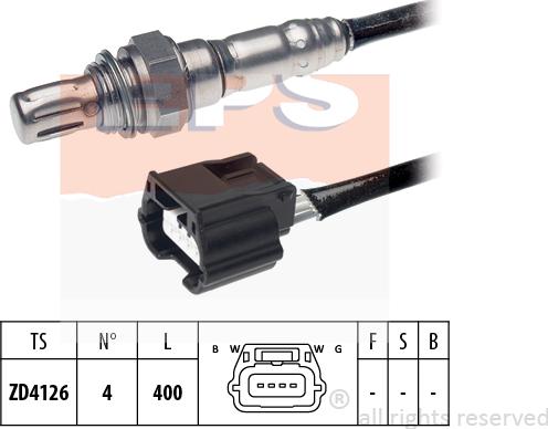 MDR EPS-1998 226 - Лямбда-зонд, датчик кисню autozip.com.ua