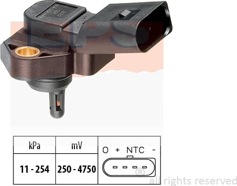 MDR EPS-1993 012 - Датчик тиску, підсилювач гальмівної системи autozip.com.ua