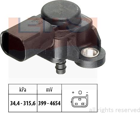 MDR EPS-1993 165 - Датчик, тиск вихлопних газів autozip.com.ua