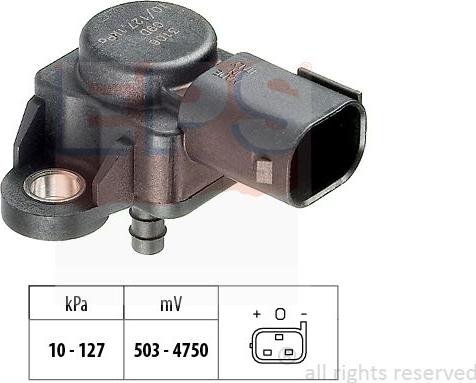 MDR EPS-1993 106 - Датчик, тиск наддуву autozip.com.ua