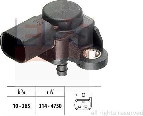 MDR EPS-1993 102 - Датчик, тиск вихлопних газів autozip.com.ua