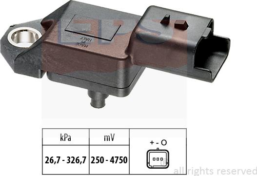 MDR EPS-1993 136 - Датчик, тиск вихлопних газів autozip.com.ua