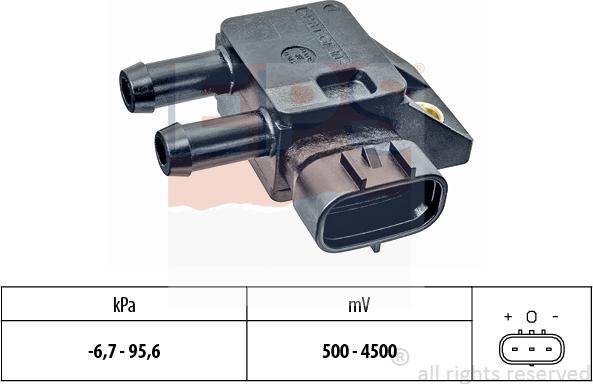 MDR EPS-1993 386 - Датчик, тиск вихлопних газів autozip.com.ua