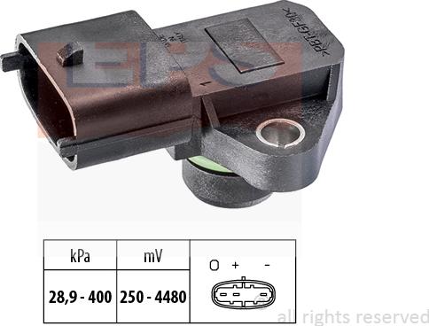 MDR EPS-1993 249 - Датчик, тиск наддуву autozip.com.ua