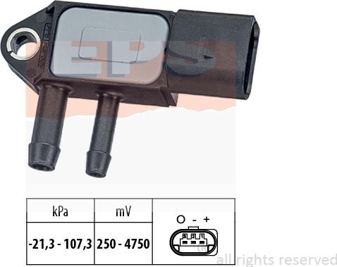 MDR EPS-1993 265 - Датчик, тиск вихлопних газів autozip.com.ua