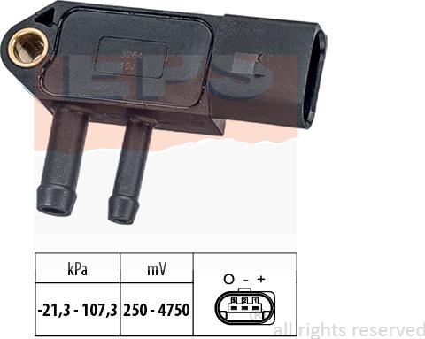 MDR EPS-1993 266 - Датчик, тиск вихлопних газів autozip.com.ua