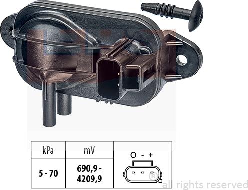 MDR EPS-1993 268 - Датчик, тиск вихлопних газів autozip.com.ua